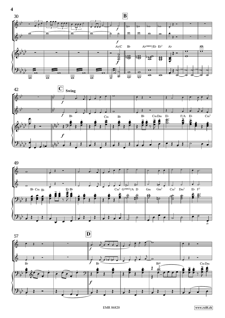 Victory Hymn Of The Republic Clarinet scores gallery preview page 7
