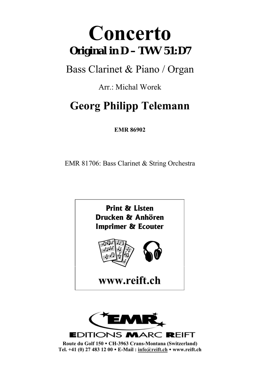 Concerto Concerto Bass Clarinet scores gallery preview page 2