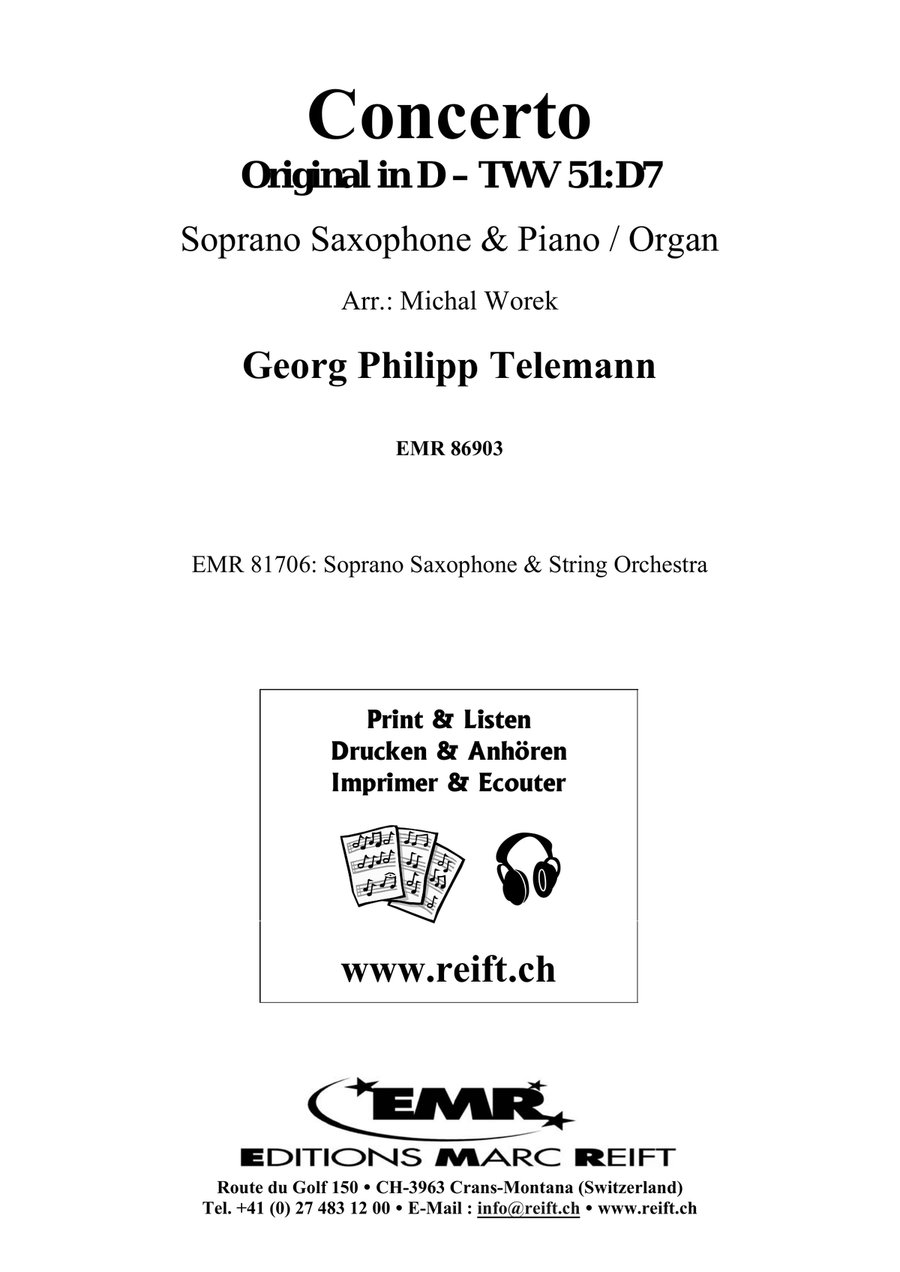Concerto Concerto Soprano Saxophone scores gallery preview page 2