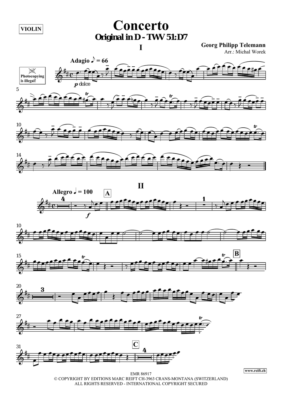 Concerto Concerto Violin Solo scores gallery preview page 3