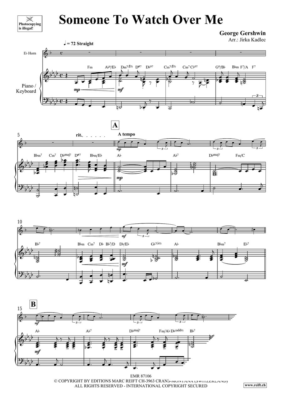 Someone To Watch Over Me Someone To Watch Over Me Horn scores gallery preview page 3