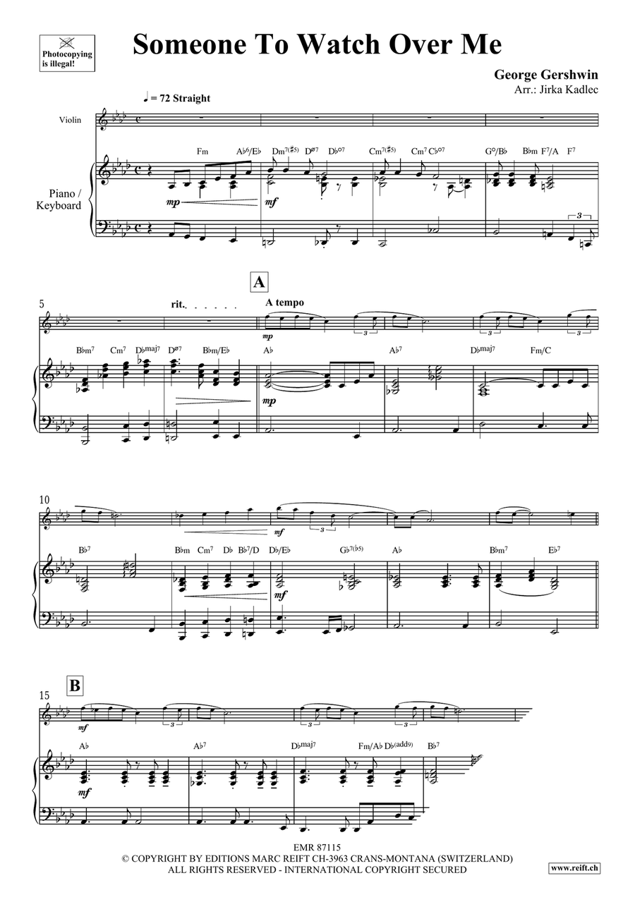 Someone To Watch Over Me Someone To Watch Over Me Violin Solo scores gallery preview page 3