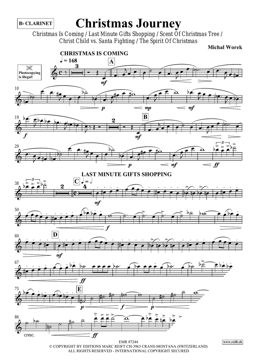 Christmas Journey Christmas Journey Clarinet Solo scores gallery preview page 4