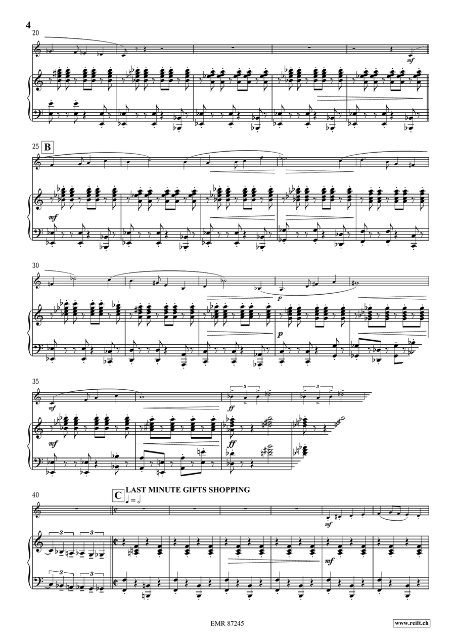 Christmas Journey Christmas Journey Bass Clarinet scores gallery preview page 6