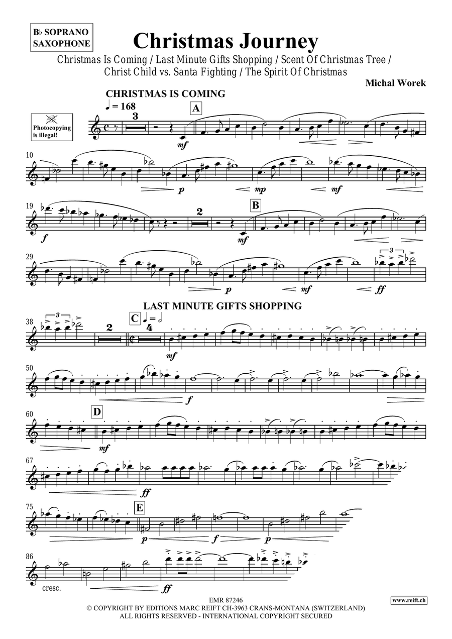 Christmas Journey Christmas Journey Soprano Saxophone scores gallery preview page 4