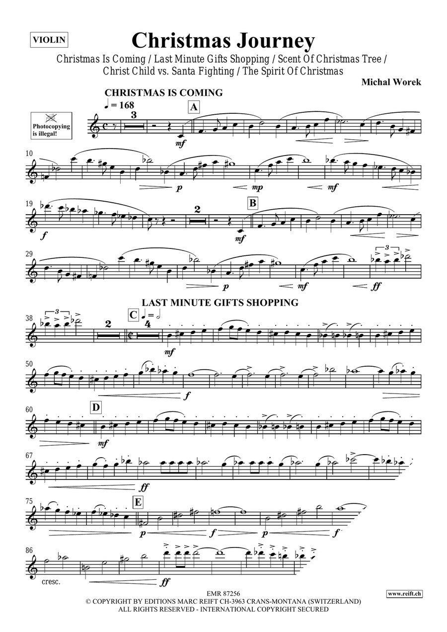 Christmas Journey Christmas Journey Violin Solo scores gallery preview page 4