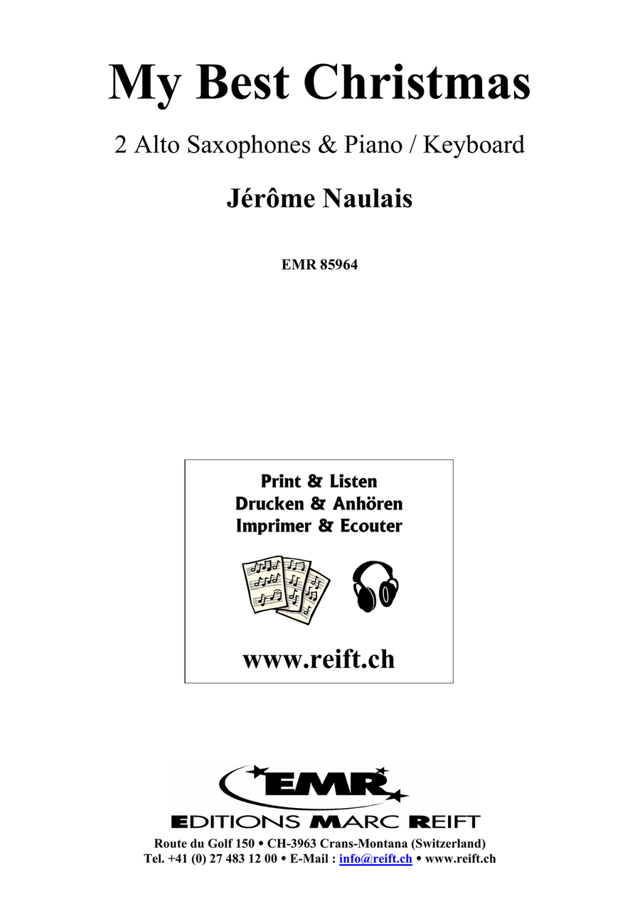 My Best Christmas My Best Christmas Alto Saxophone scores gallery preview page 2