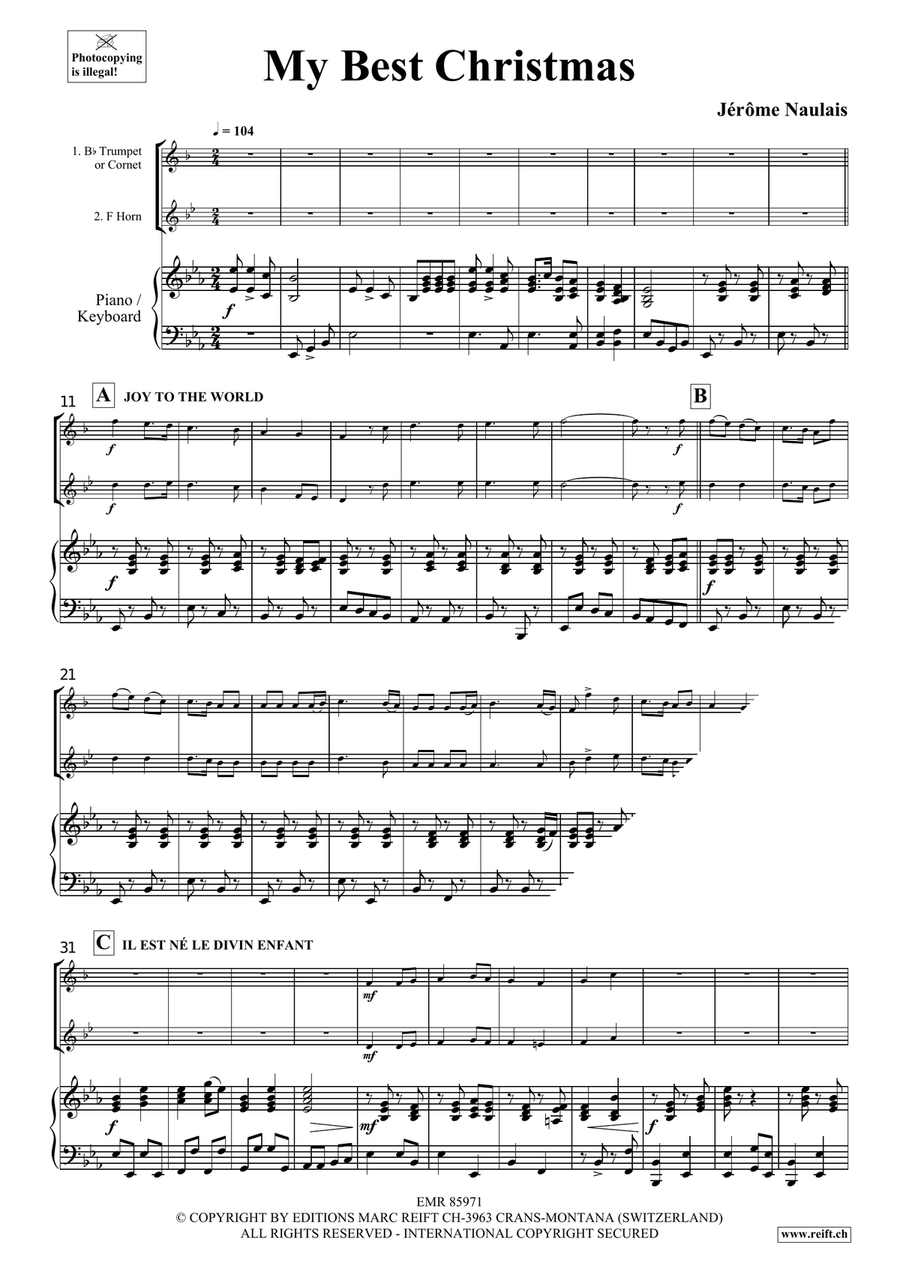 My Best Christmas My Best Christmas Cornet scores gallery preview page 4