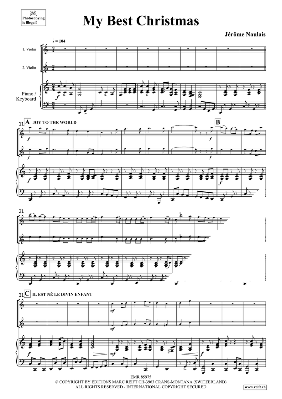 My Best Christmas My Best Christmas Violin scores gallery preview page 4