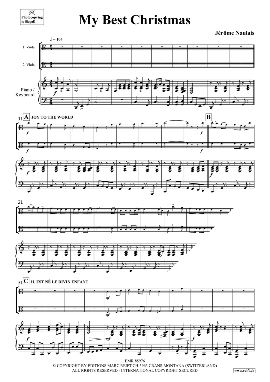 My Best Christmas My Best Christmas Viola scores gallery preview page 4