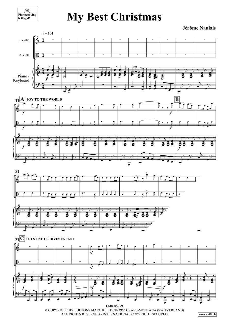 My Best Christmas My Best Christmas Viola scores gallery preview page 4