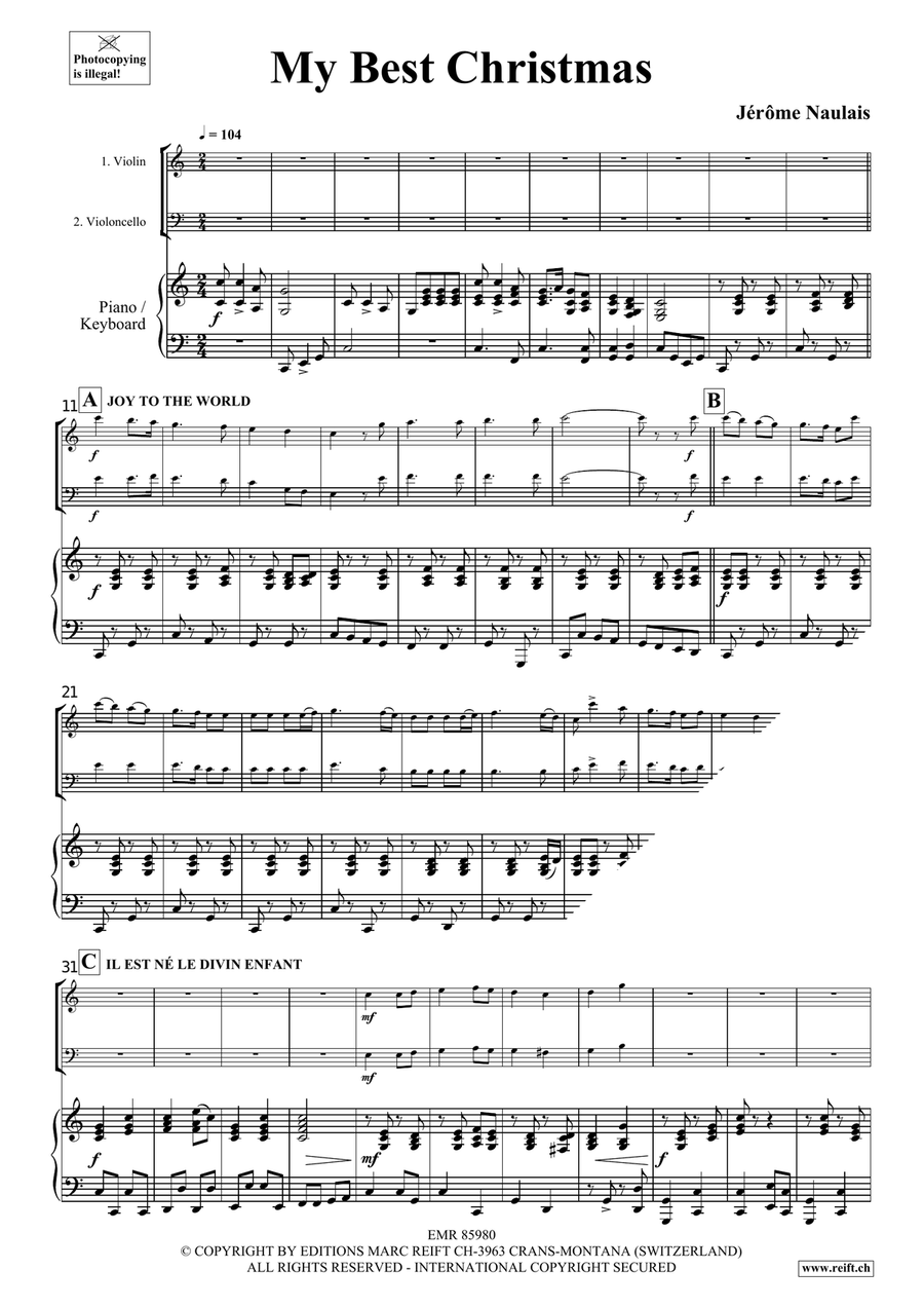 My Best Christmas My Best Christmas Piano Trio scores gallery preview page 4