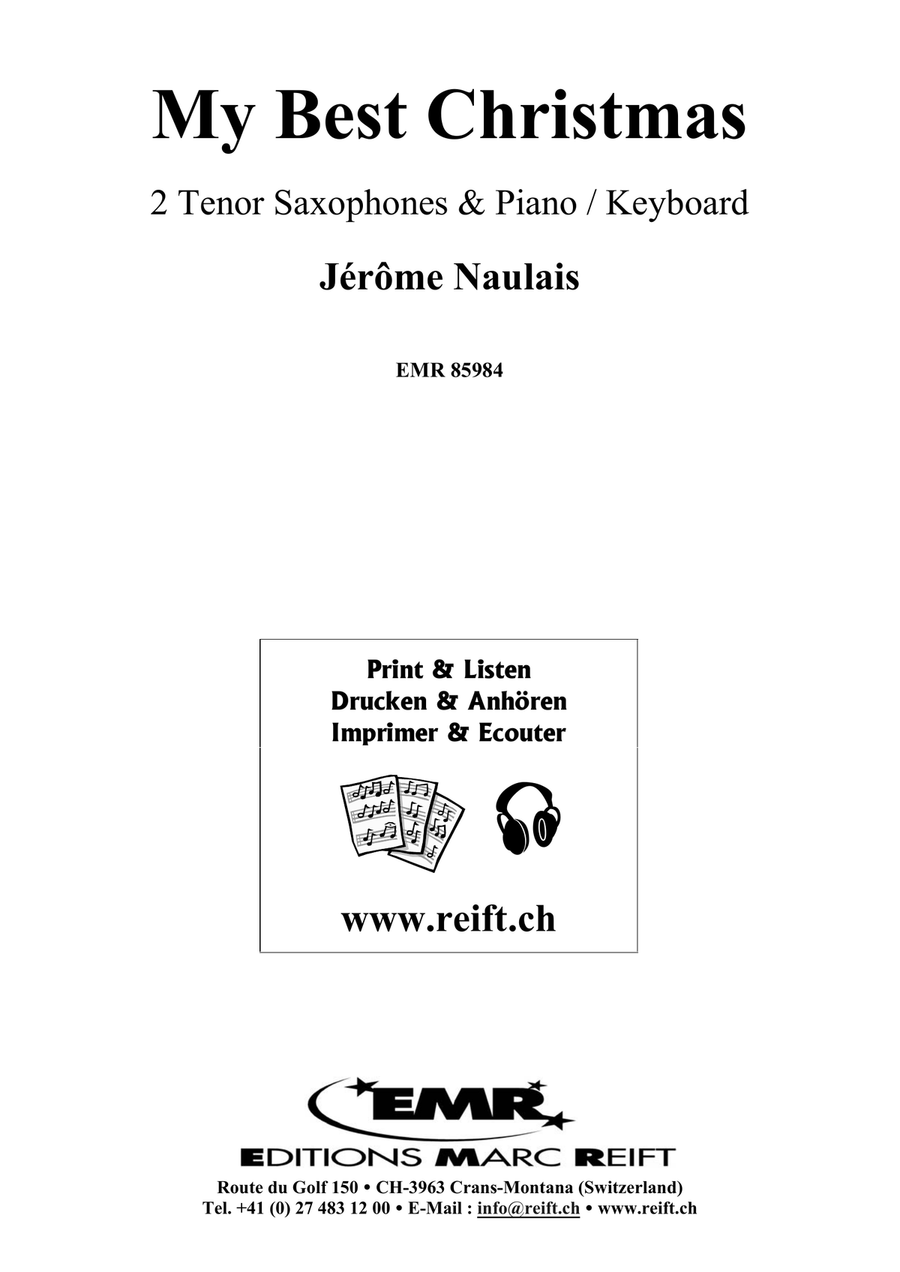 My Best Christmas My Best Christmas Tenor Saxophone scores gallery preview page 2