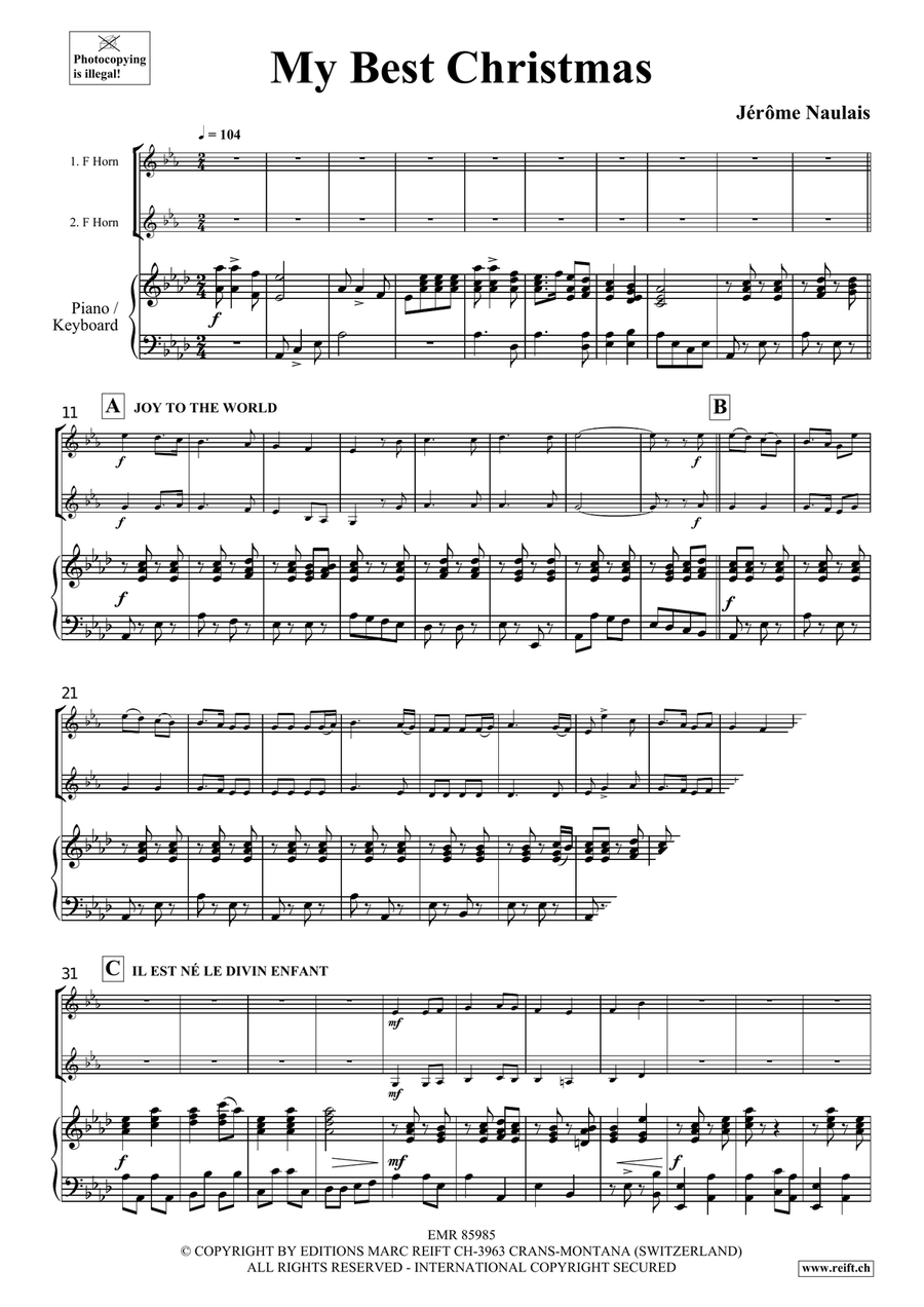 My Best Christmas My Best Christmas Horn scores gallery preview page 4