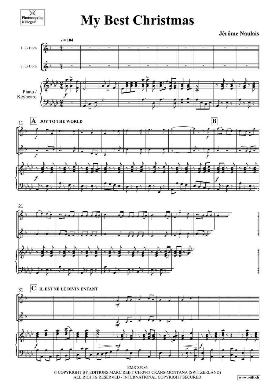 My Best Christmas My Best Christmas Horn scores gallery preview page 4