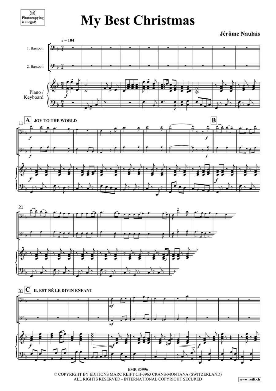 My Best Christmas My Best Christmas Bassoon scores gallery preview page 4