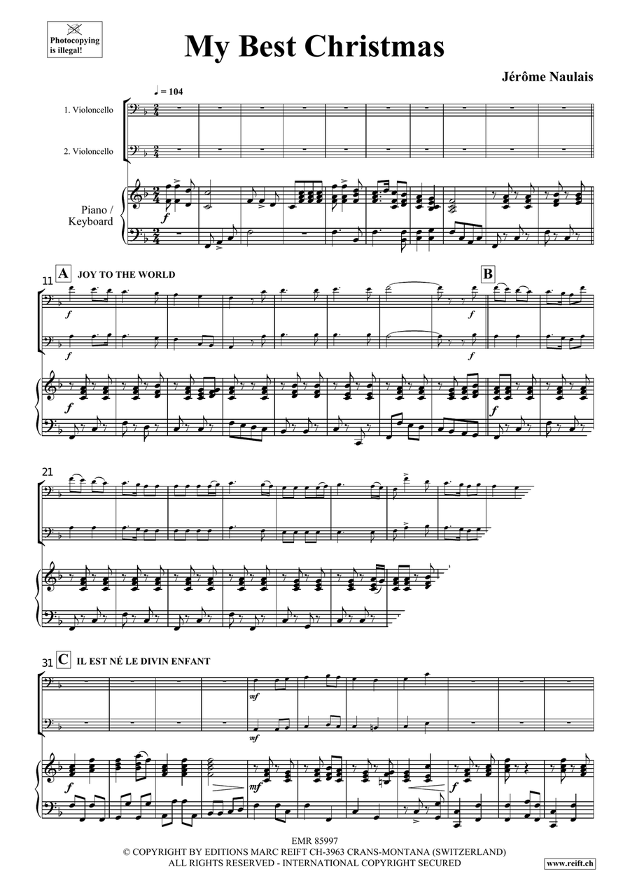 My Best Christmas My Best Christmas Cello scores gallery preview page 4