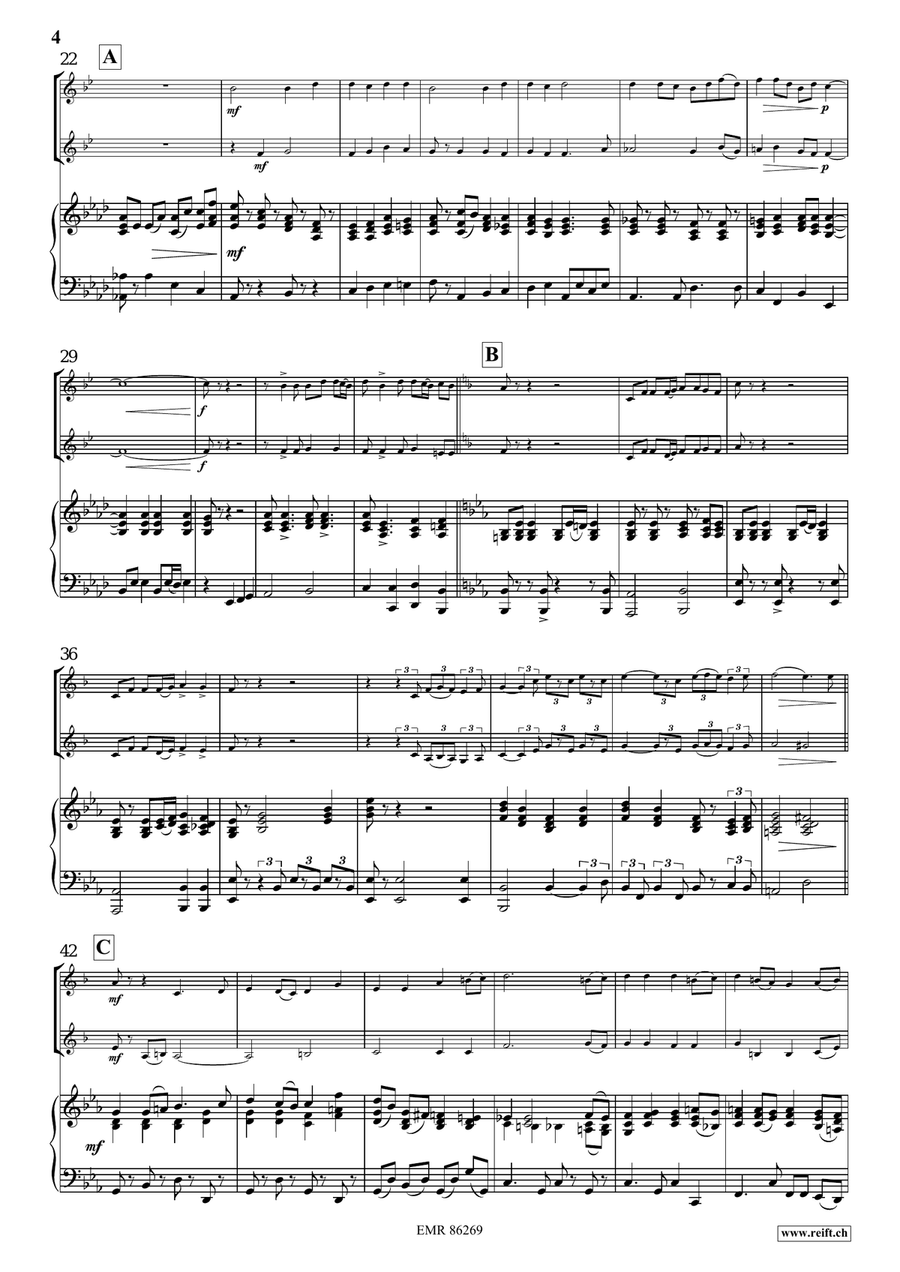 Pop Folk Suite Pop Folk Suite Trumpet Duet scores gallery preview page 5