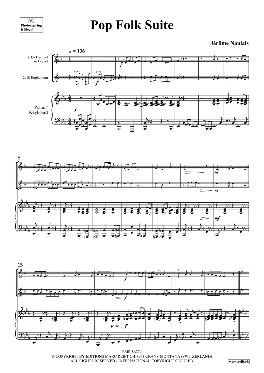 Pop Folk Suite Pop Folk Suite Cornet scores gallery preview page 4