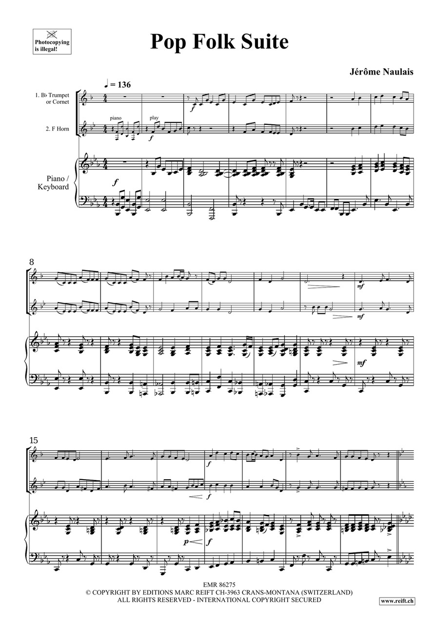 Pop Folk Suite Pop Folk Suite Cornet scores gallery preview page 4