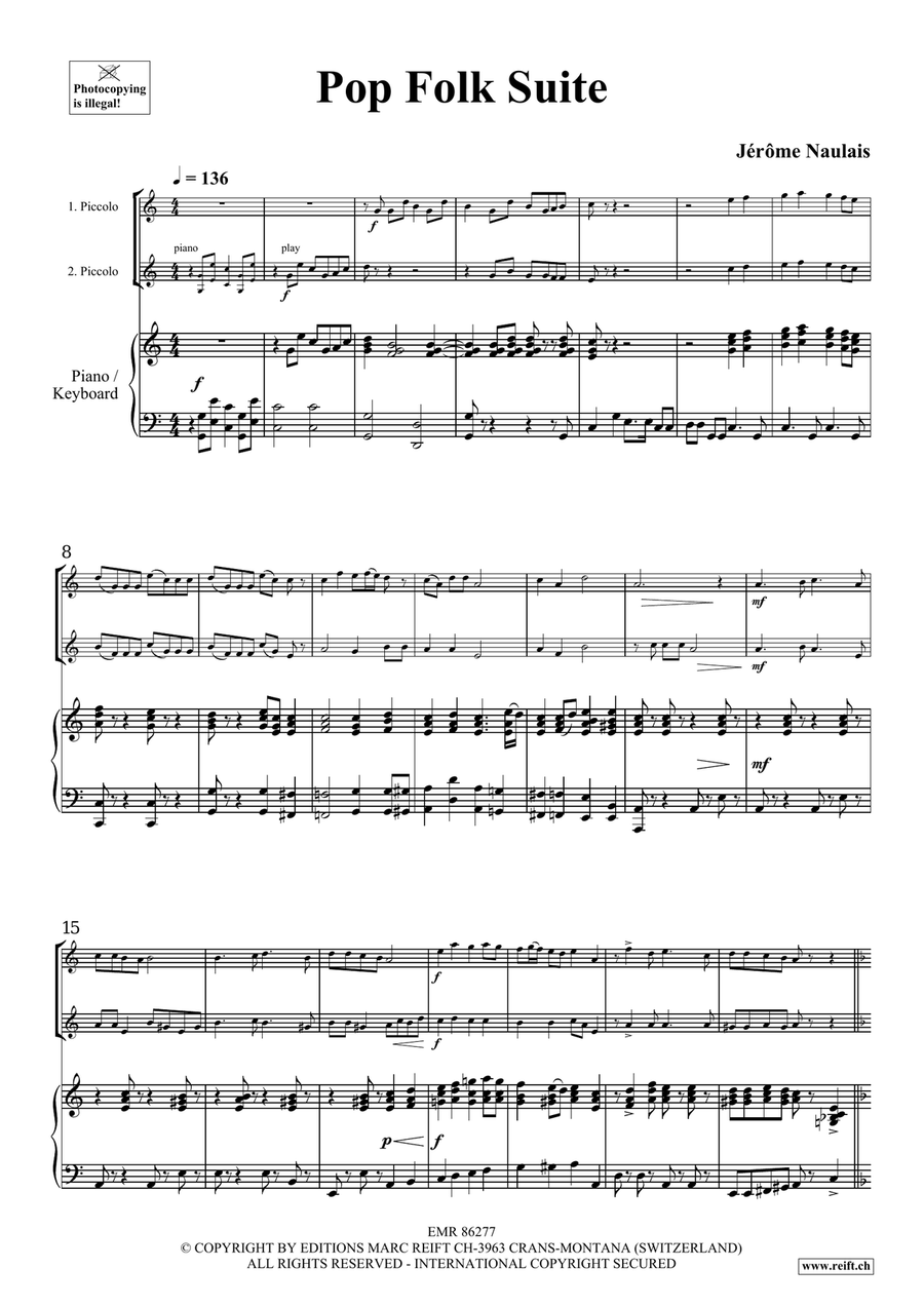 Pop Folk Suite Pop Folk Suite Piccolo scores gallery preview page 4
