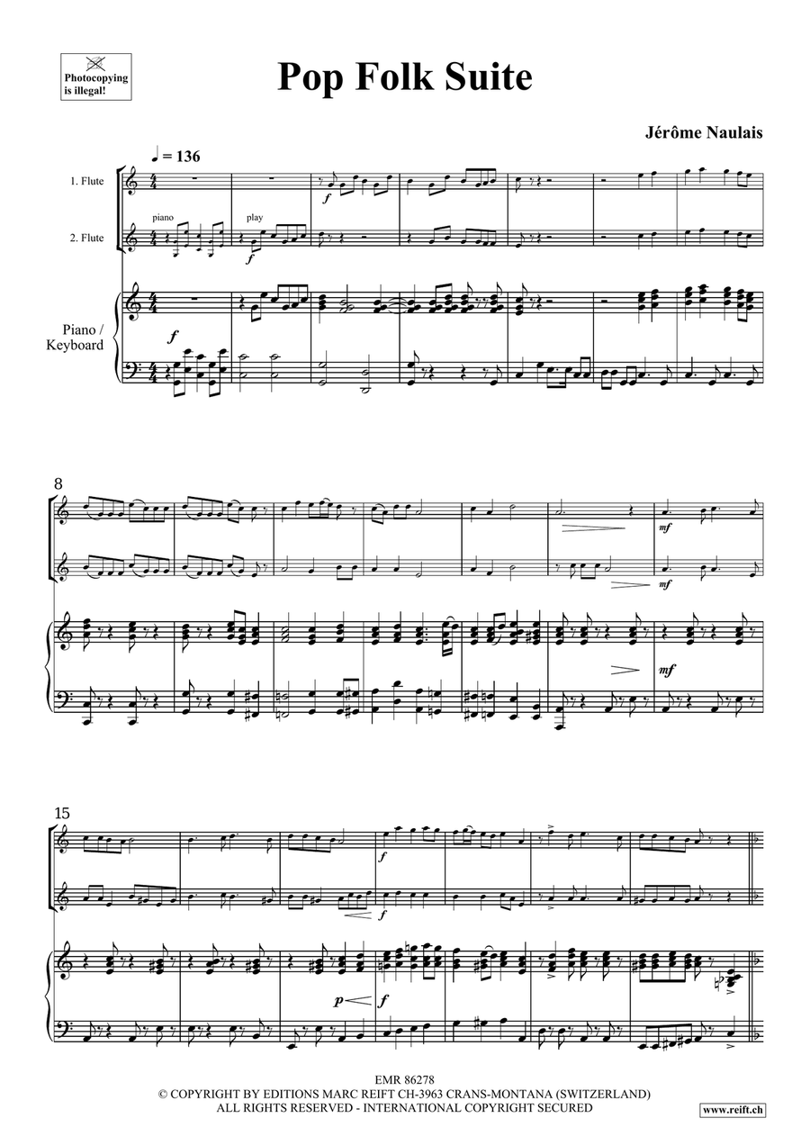 Pop Folk Suite Pop Folk Suite Flute Duet scores gallery preview page 4