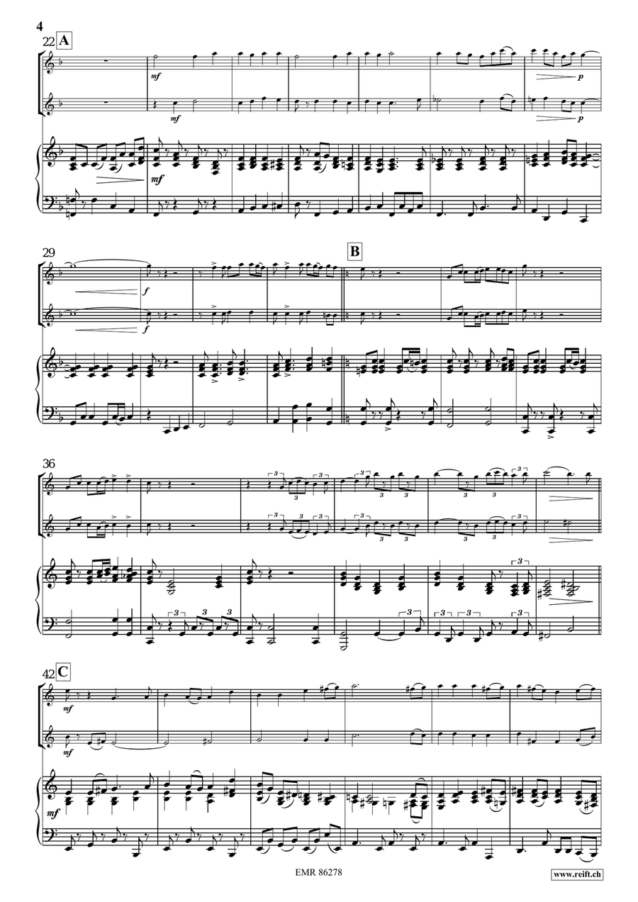 Pop Folk Suite Pop Folk Suite Flute Duet scores gallery preview page 5