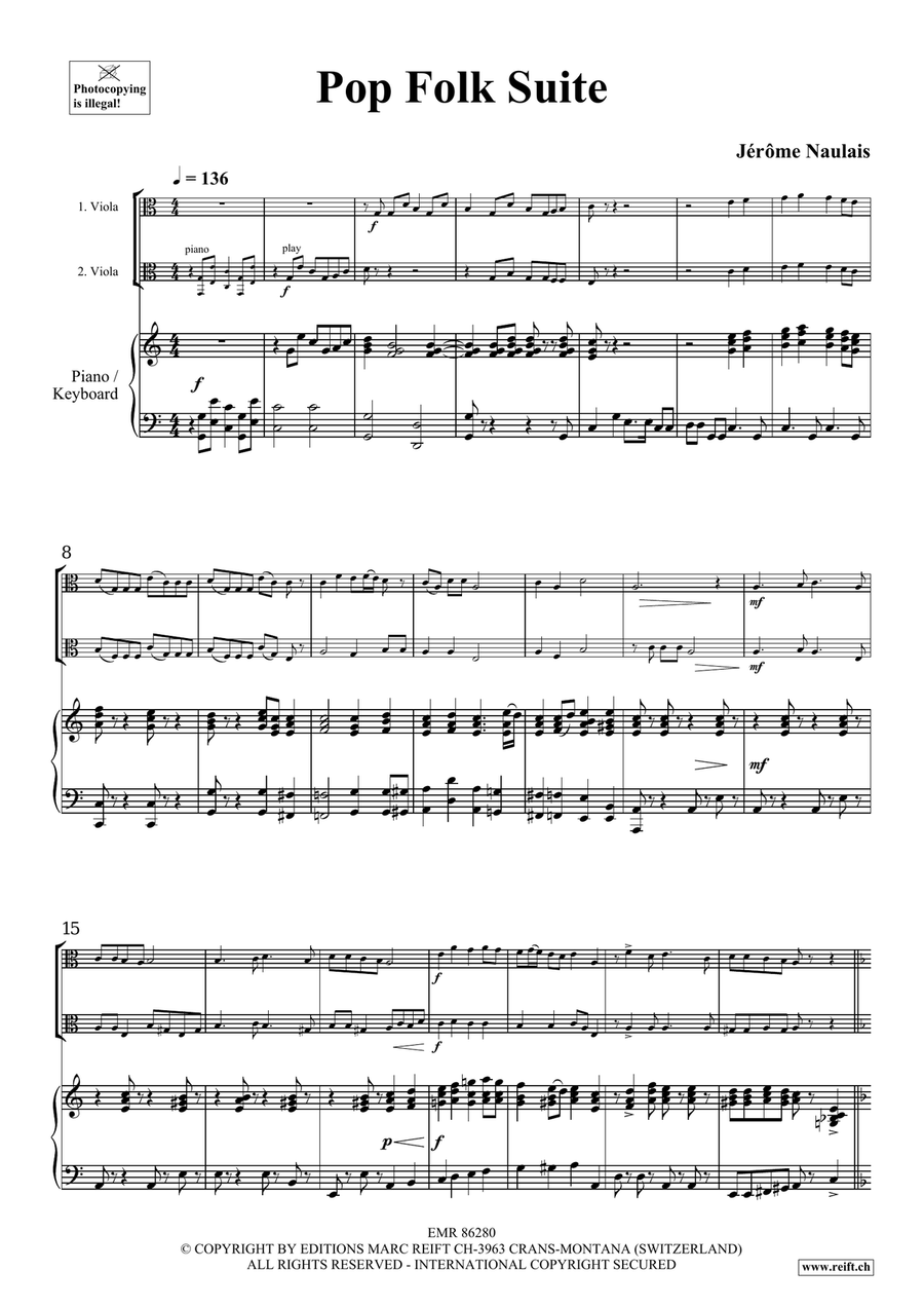 Pop Folk Suite Pop Folk Suite Viola scores gallery preview page 4