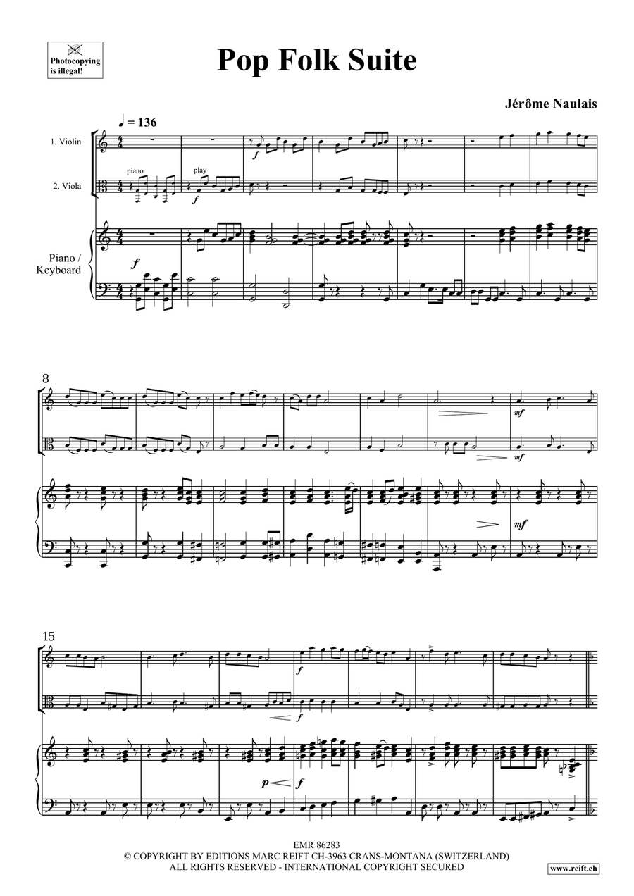 Pop Folk Suite Pop Folk Suite Viola scores gallery preview page 4