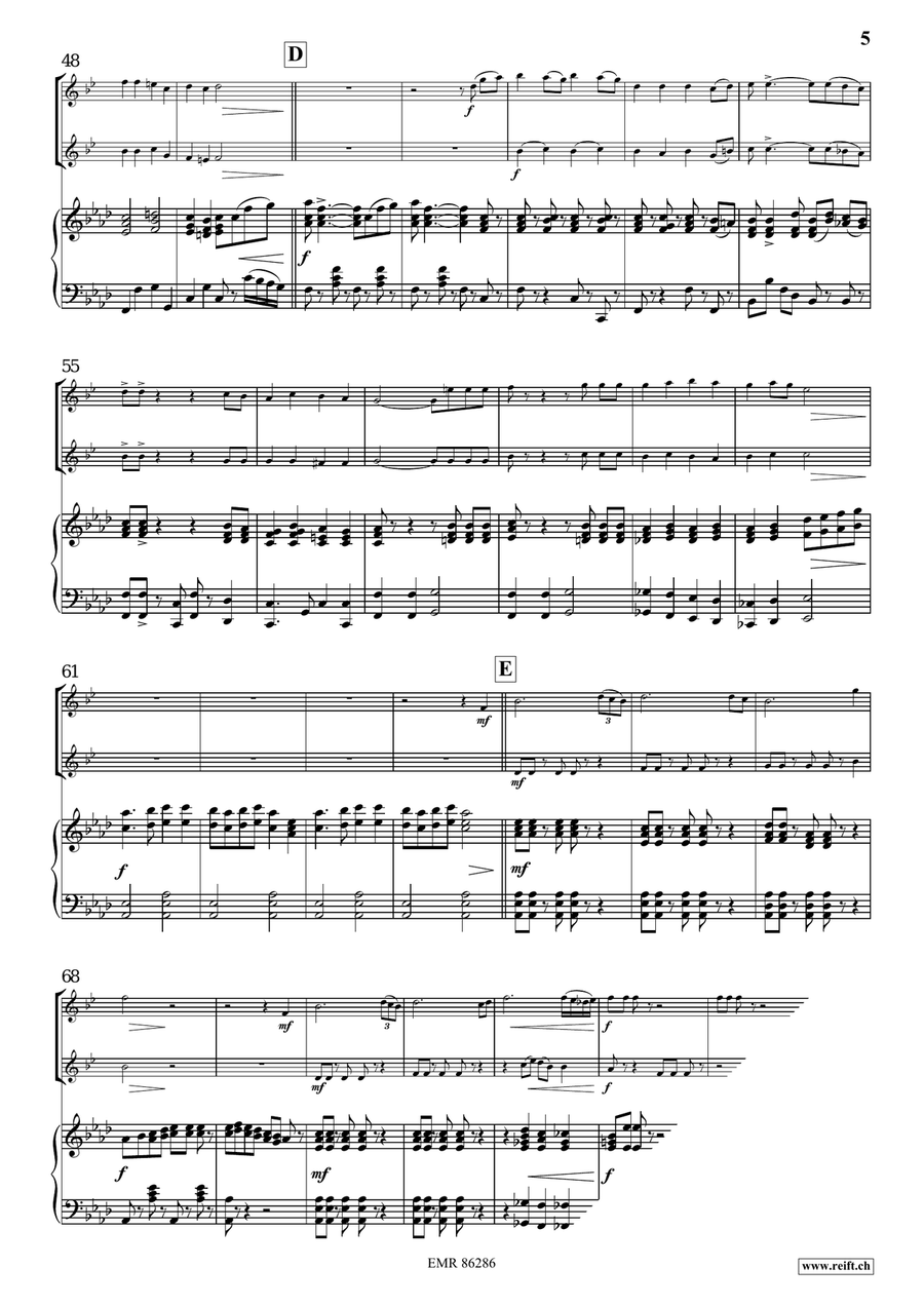 Pop Folk Suite Pop Folk Suite Clarinet Duet scores gallery preview page 6