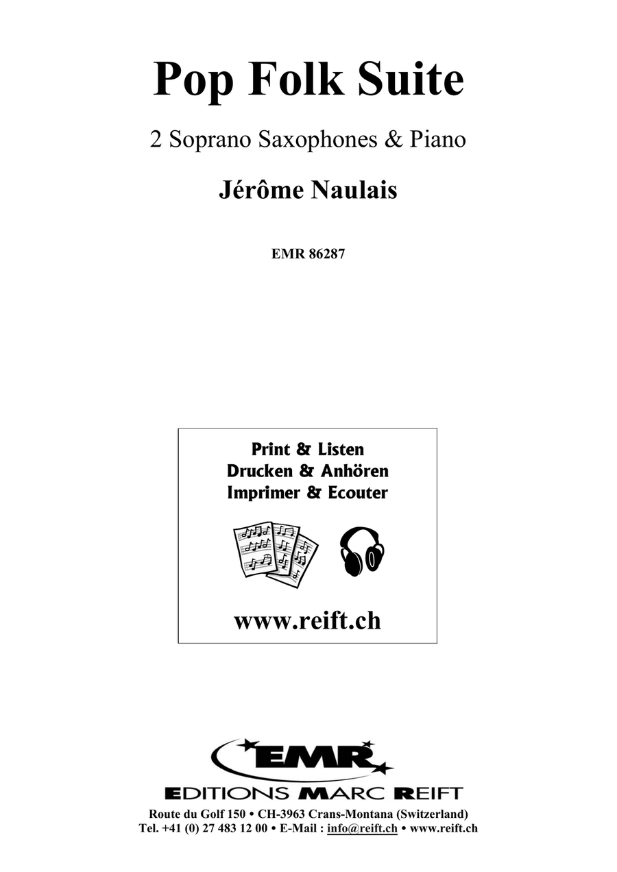 Pop Folk Suite Pop Folk Suite Soprano Saxophone scores gallery preview page 2