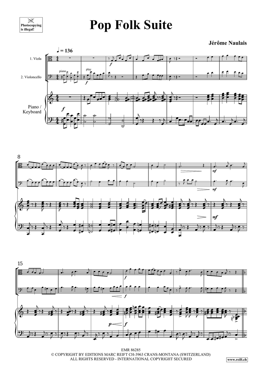 Pop Folk Suite Pop Folk Suite Cello scores gallery preview page 4