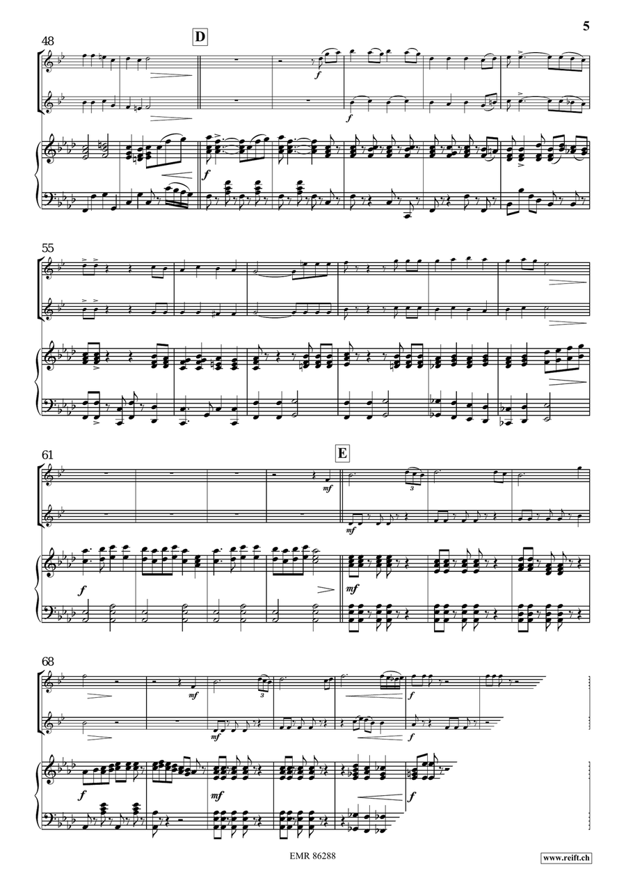 Pop Folk Suite Pop Folk Suite Tenor Saxophone scores gallery preview page 6