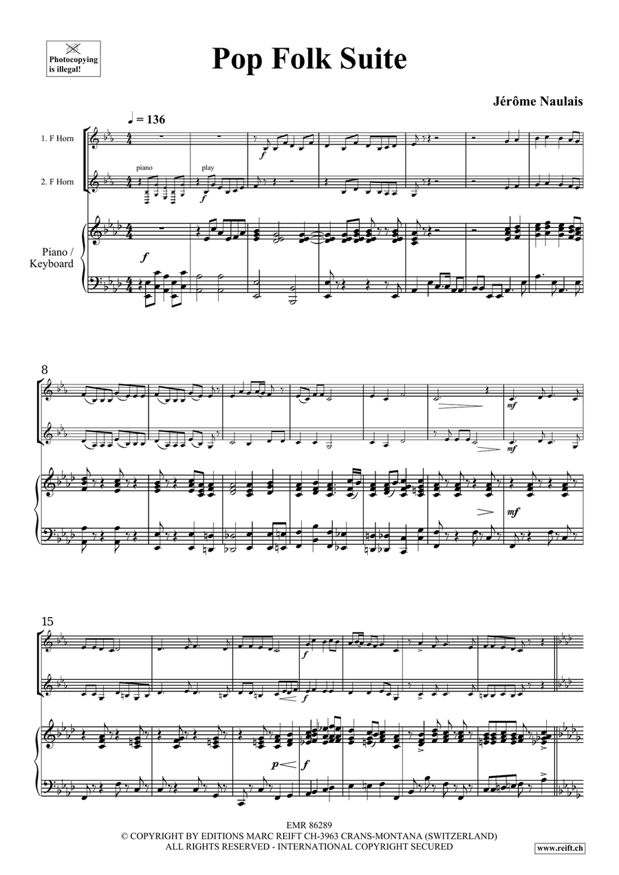 Pop Folk Suite Pop Folk Suite Horn scores gallery preview page 4