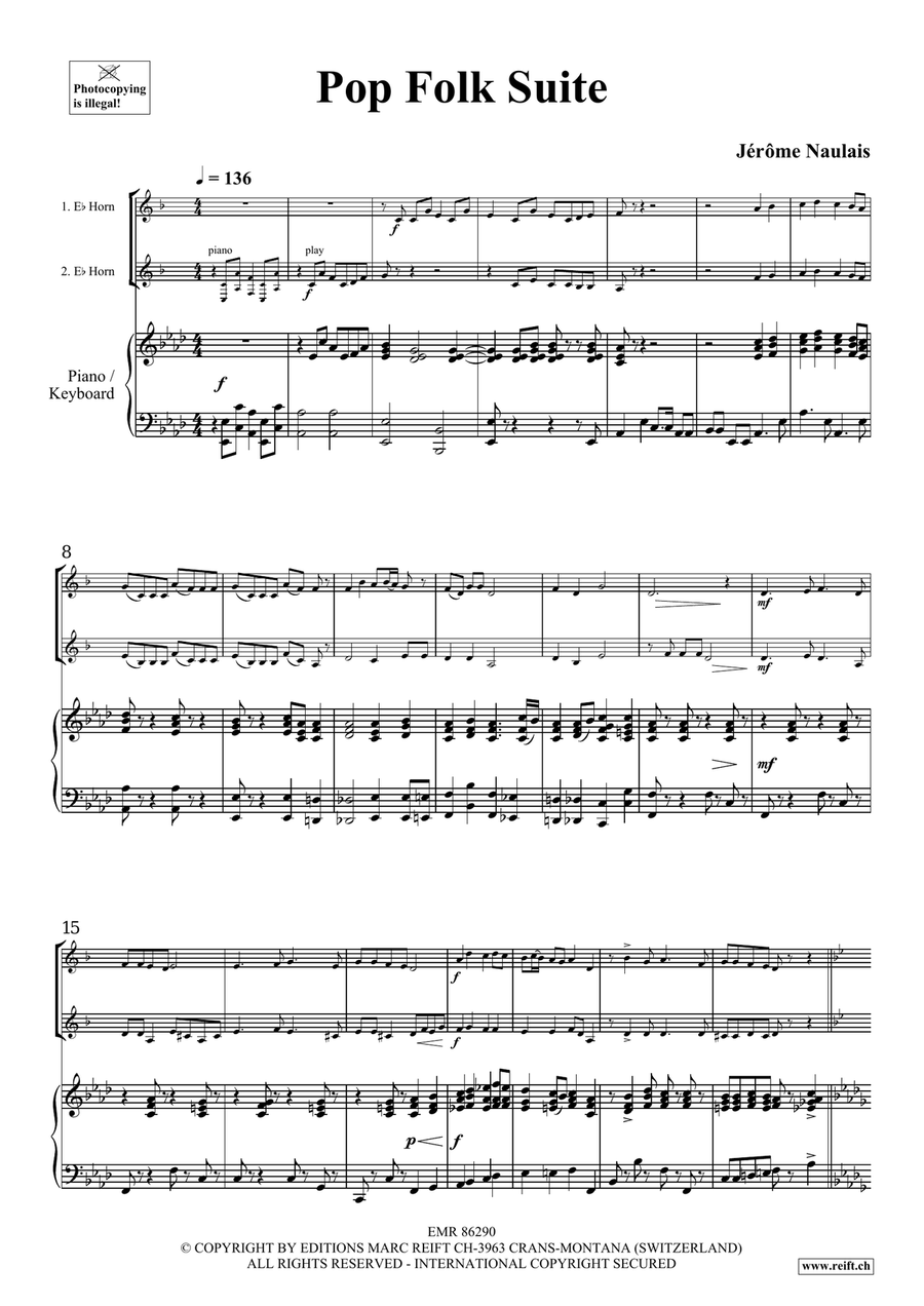 Pop Folk Suite Pop Folk Suite Horn scores gallery preview page 4