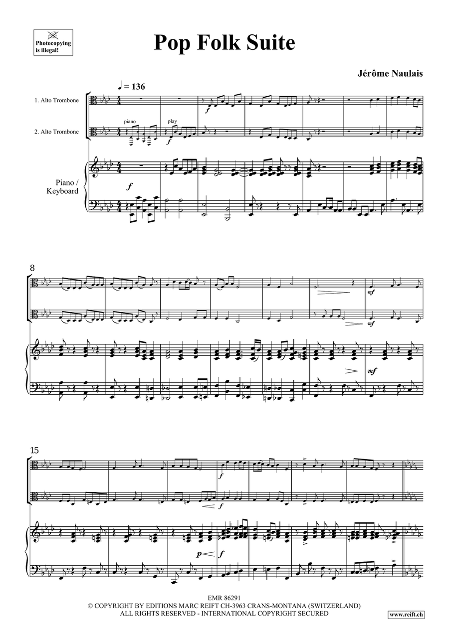 Pop Folk Suite Pop Folk Suite Piano Accompaniment scores gallery preview page 4