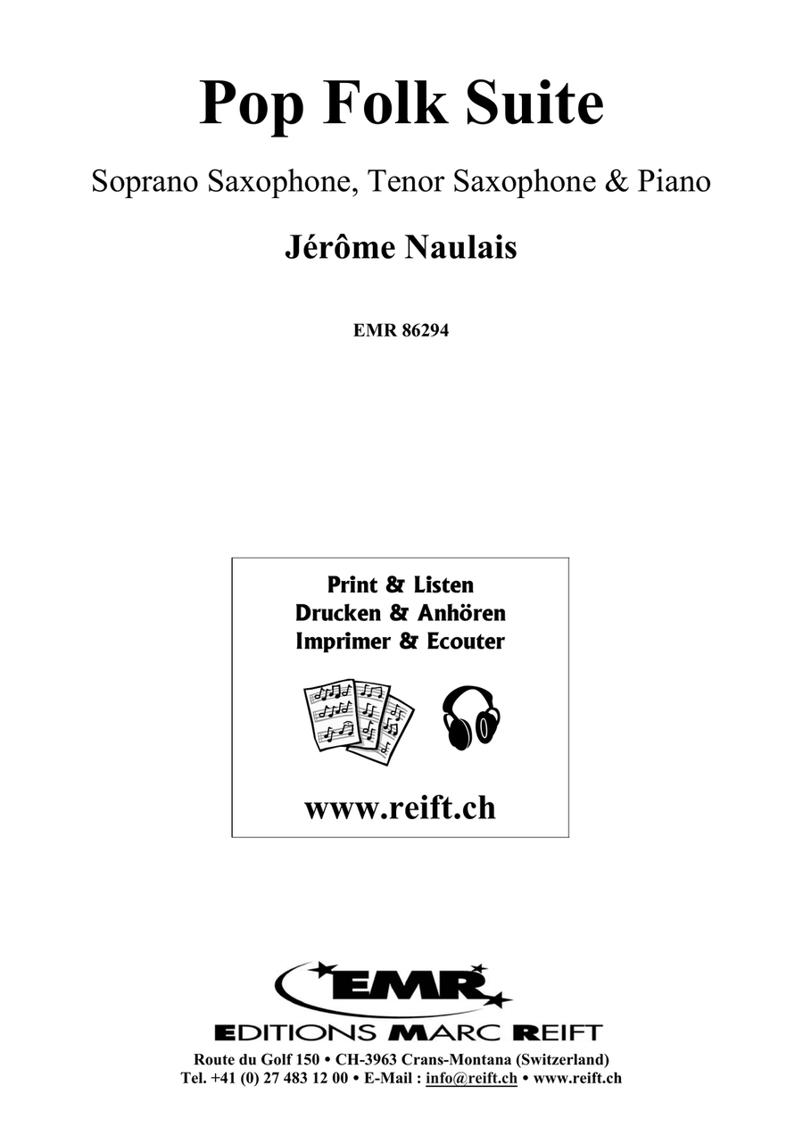 Pop Folk Suite Pop Folk Suite Tenor Saxophone scores gallery preview page 2