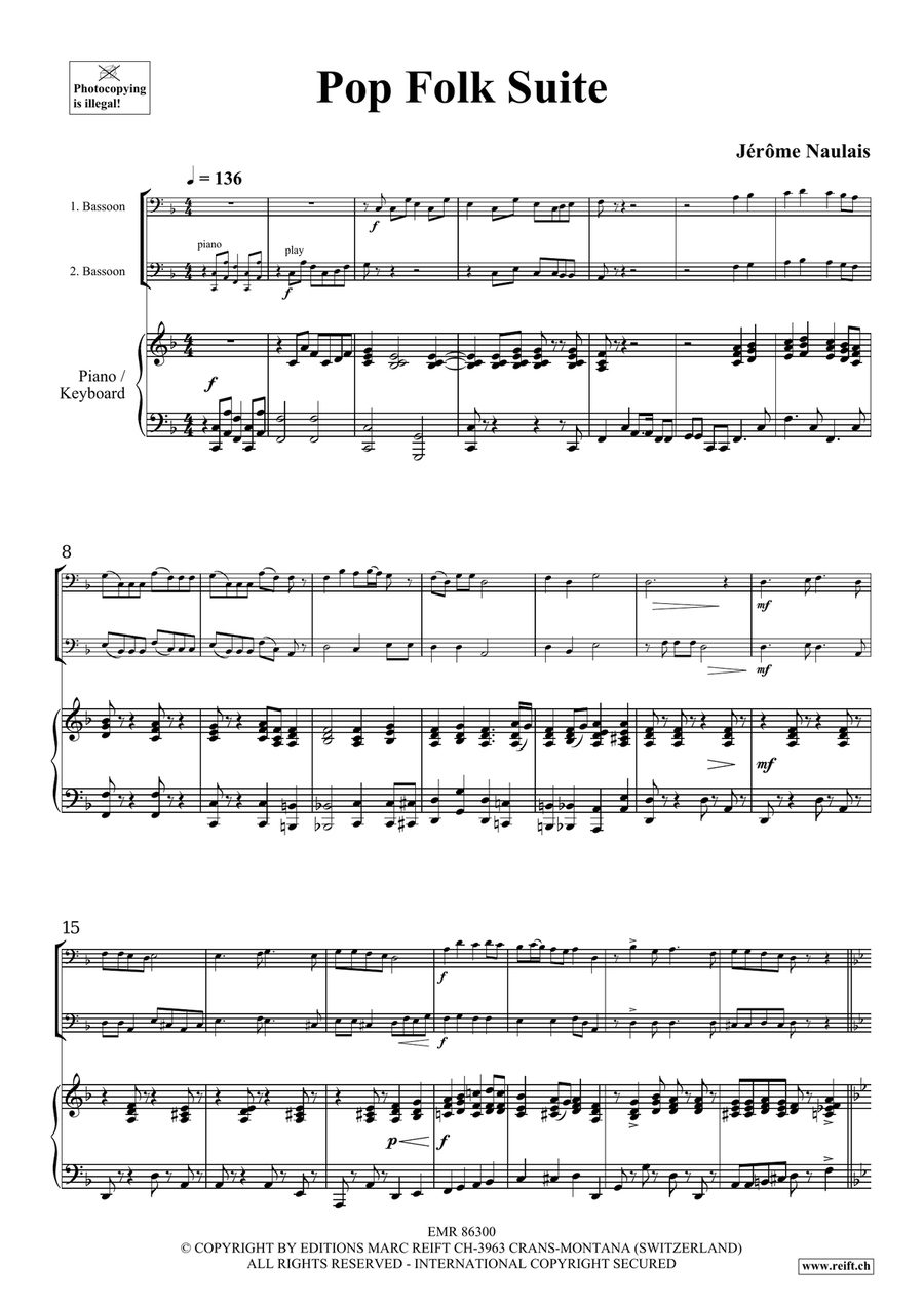 Pop Folk Suite Pop Folk Suite Bassoon scores gallery preview page 4