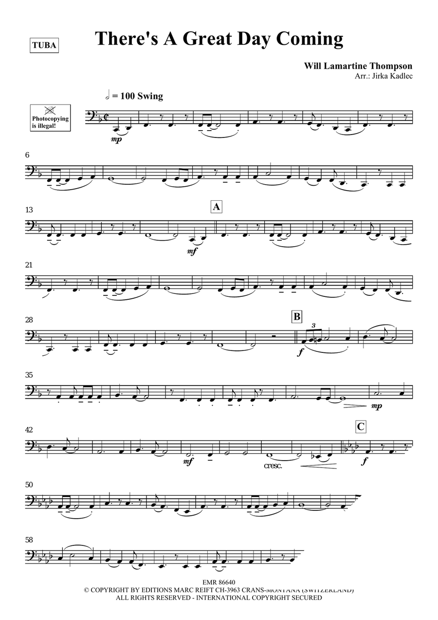 There's A Great Day Coming Tuba scores gallery preview page 3