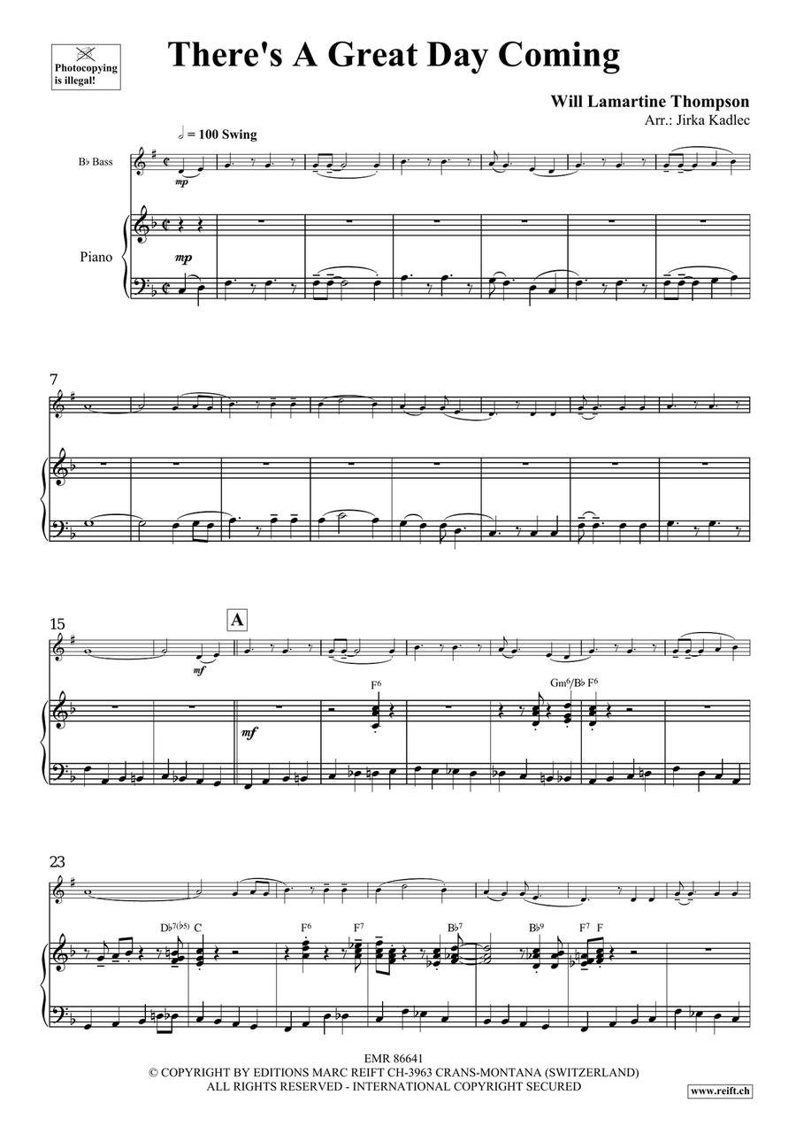 There's A Great Day Coming Voice Solo scores gallery preview page 4