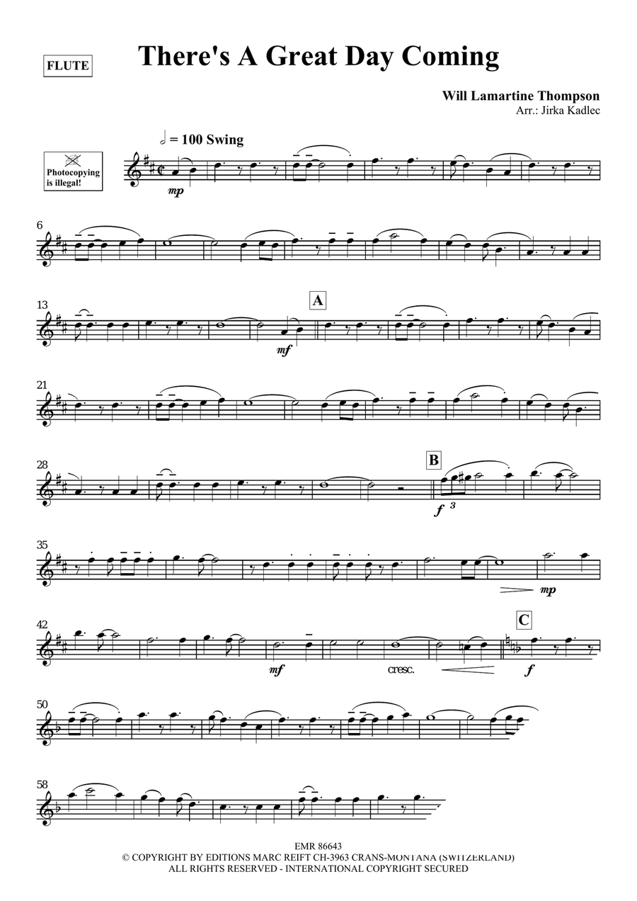 There's A Great Day Coming Flute Solo scores gallery preview page 3