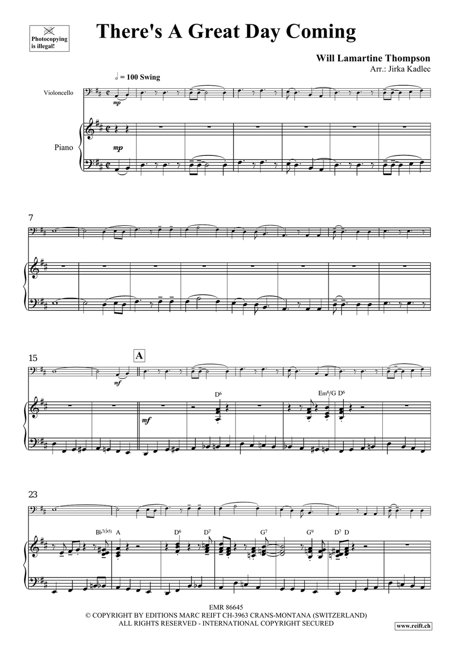 There's A Great Day Coming Piano Accompaniment scores gallery preview page 4