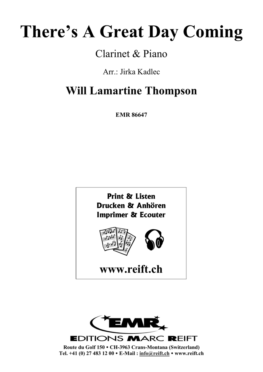 There's A Great Day Coming Clarinet Solo scores gallery preview page 2