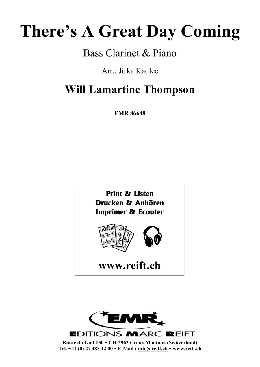 There's A Great Day Coming Bass Clarinet scores gallery preview page 2