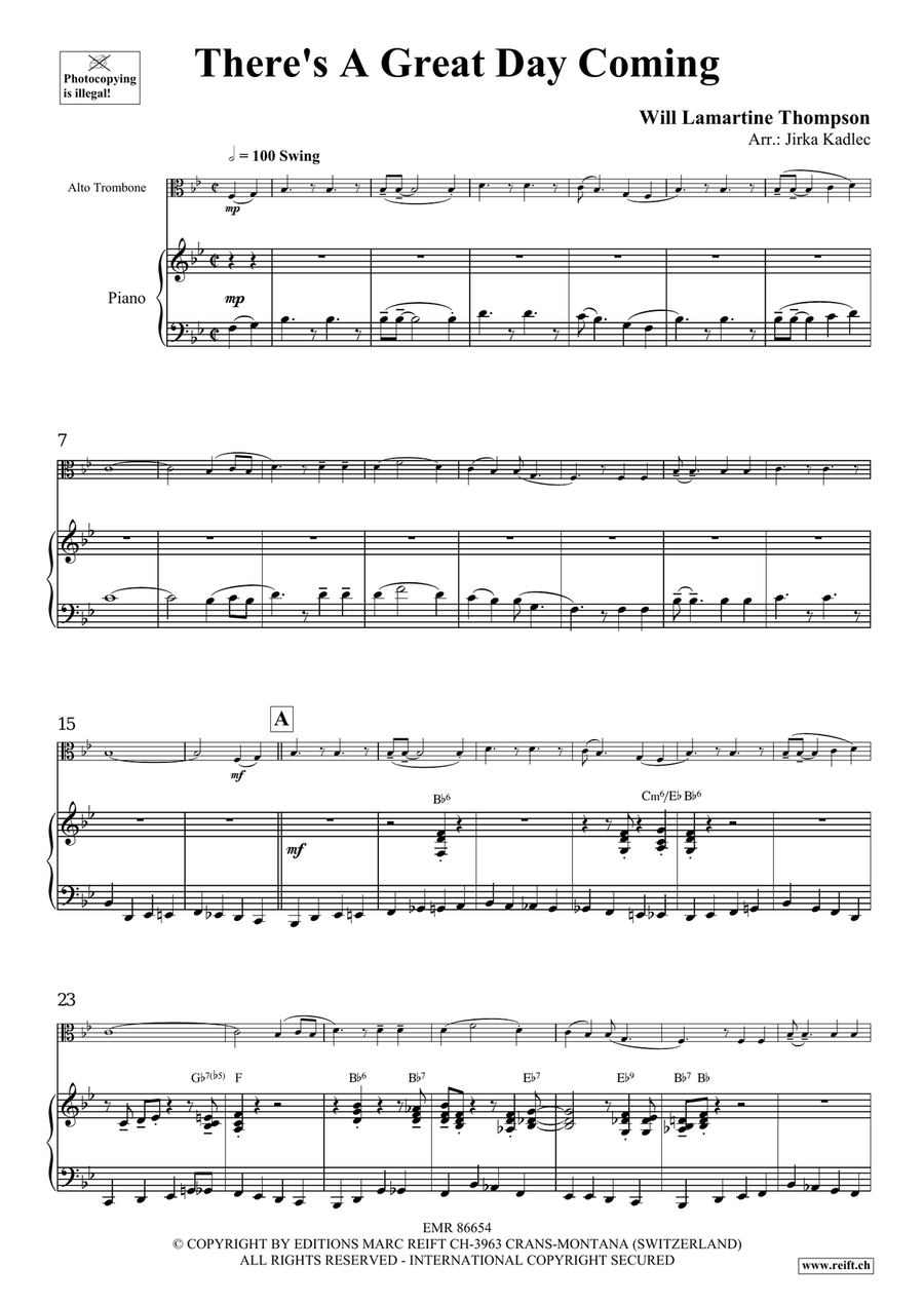 There's A Great Day Coming Piano Accompaniment scores gallery preview page 4