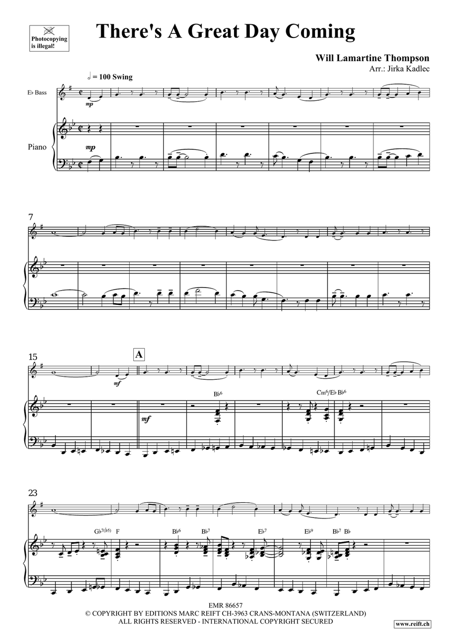 There's A Great Day Coming Voice Solo scores gallery preview page 4