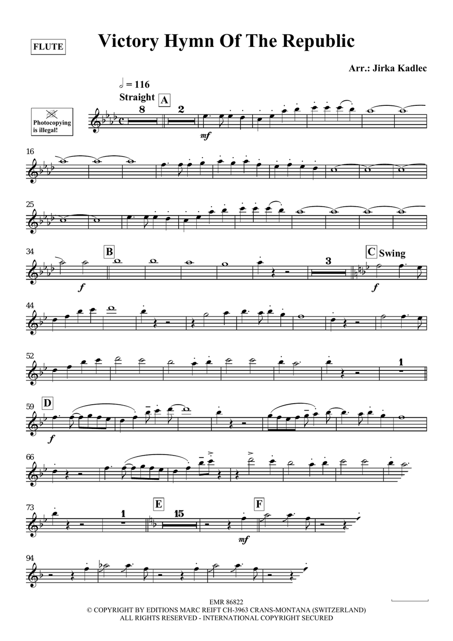 Victory Hymn Of The Republic Flute Solo scores gallery preview page 3