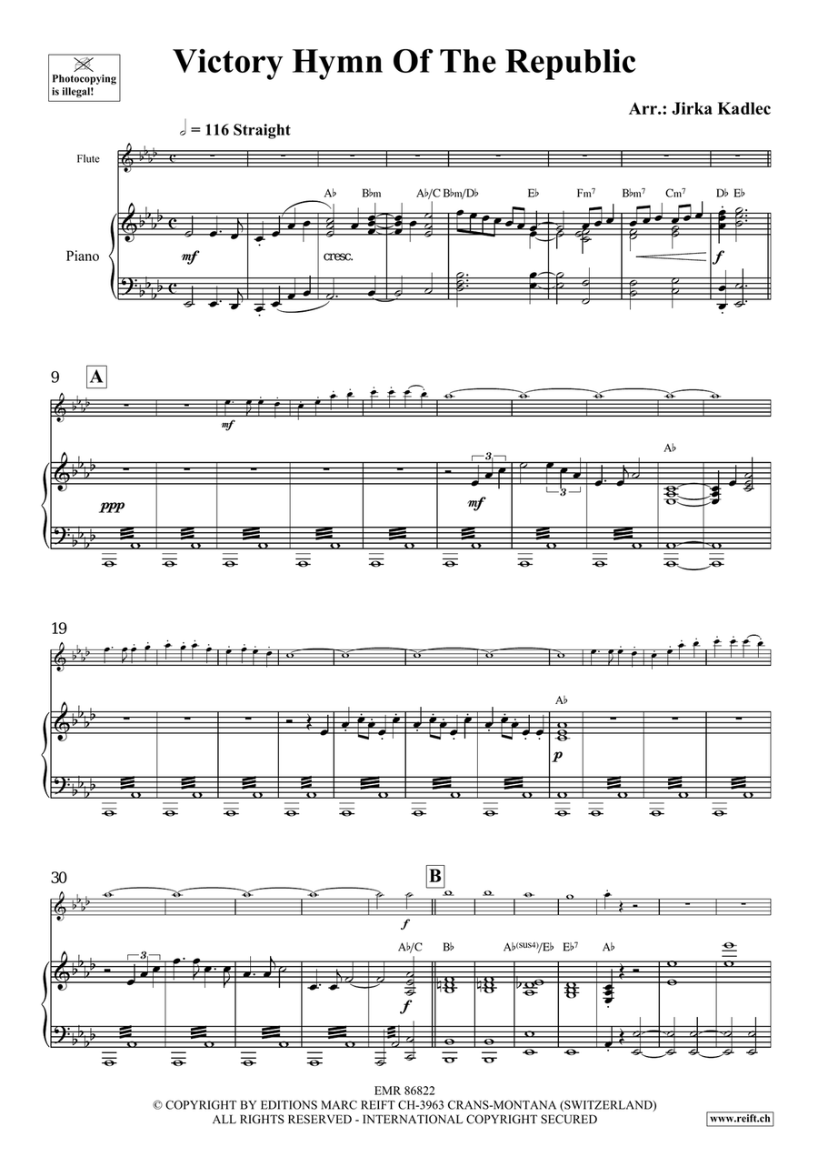 Victory Hymn Of The Republic Flute Solo scores gallery preview page 4