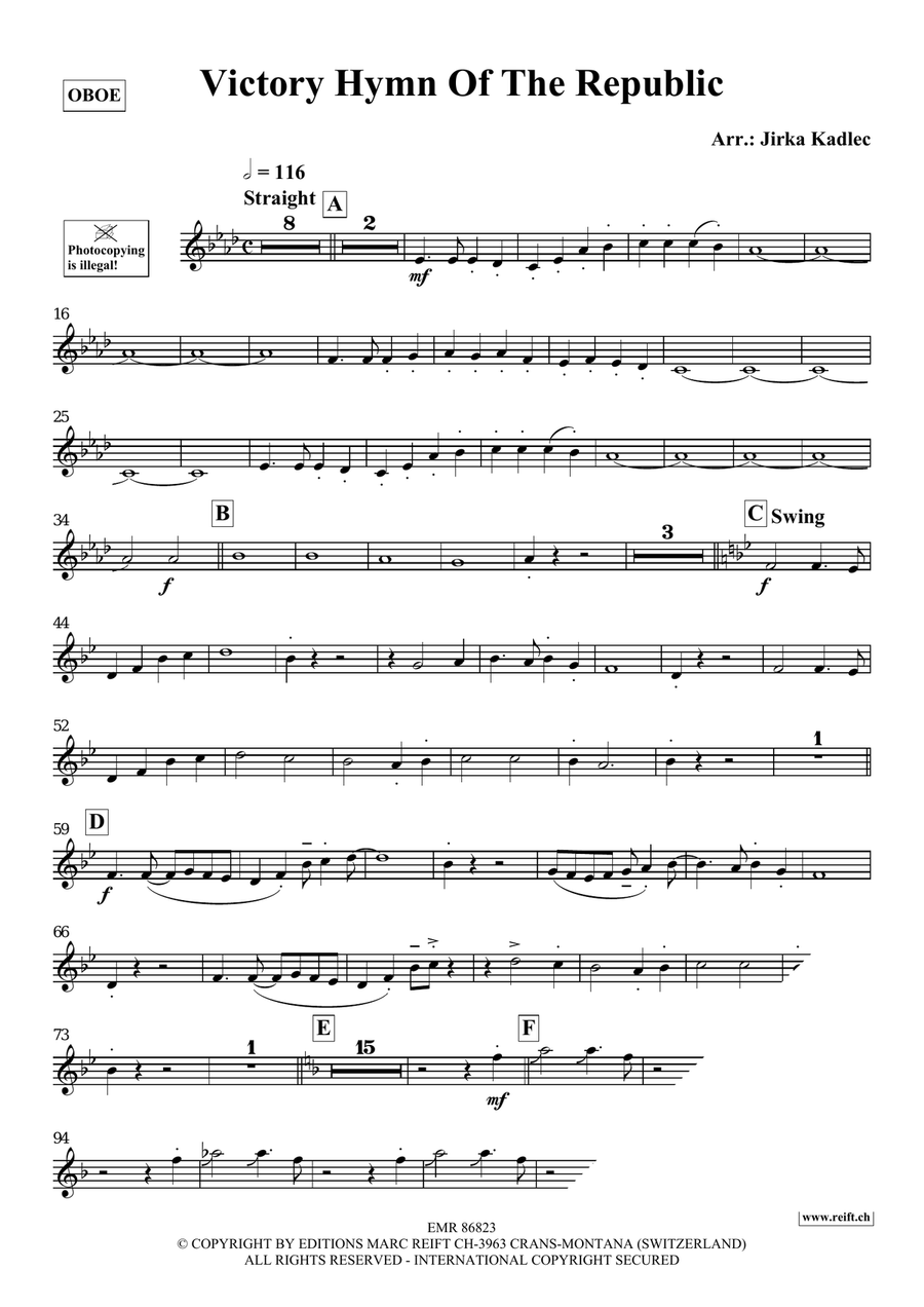 Victory Hymn Of The Republic Piano Accompaniment scores gallery preview page 3
