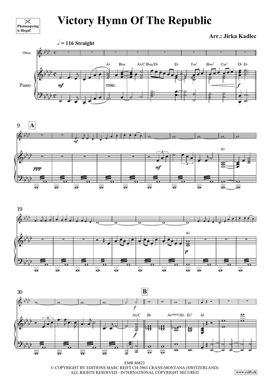 Victory Hymn Of The Republic Piano Accompaniment scores gallery preview page 4